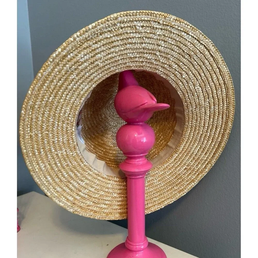 Disney Animal Kingdom Straw Safari Hat w/ Minne Mouse Leopard print band Girls V